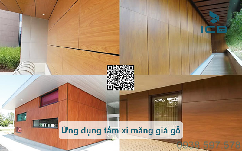 Ứng dụng tấm xi măng giả gỗ