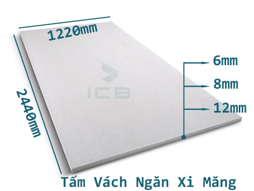 Tấm xi măng vách ngăn