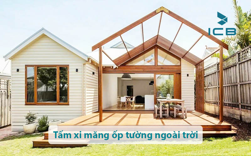Tấm xi măng ốp tường ngoài trời