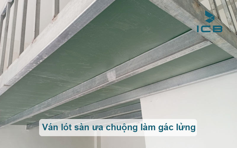 ván lót sàn được ưa chuộng làm gác lửng