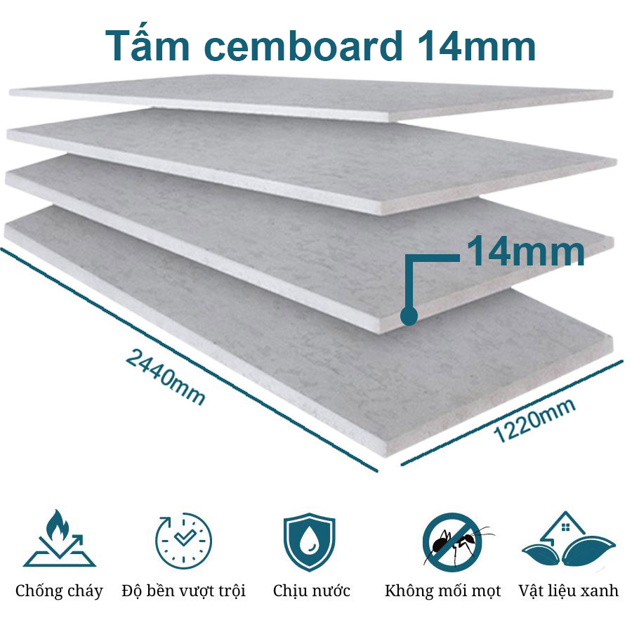 tấm cemboard 14mm